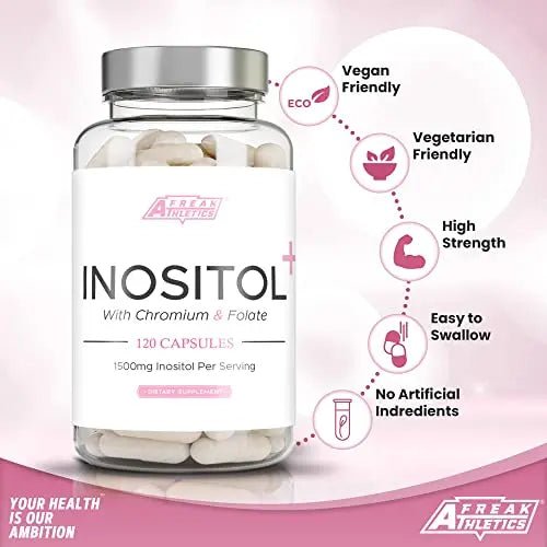 Myo-Inositol Capsules by Freak Athletics - Inositol Capsules with Chromium & Folate - TrustMedUSA