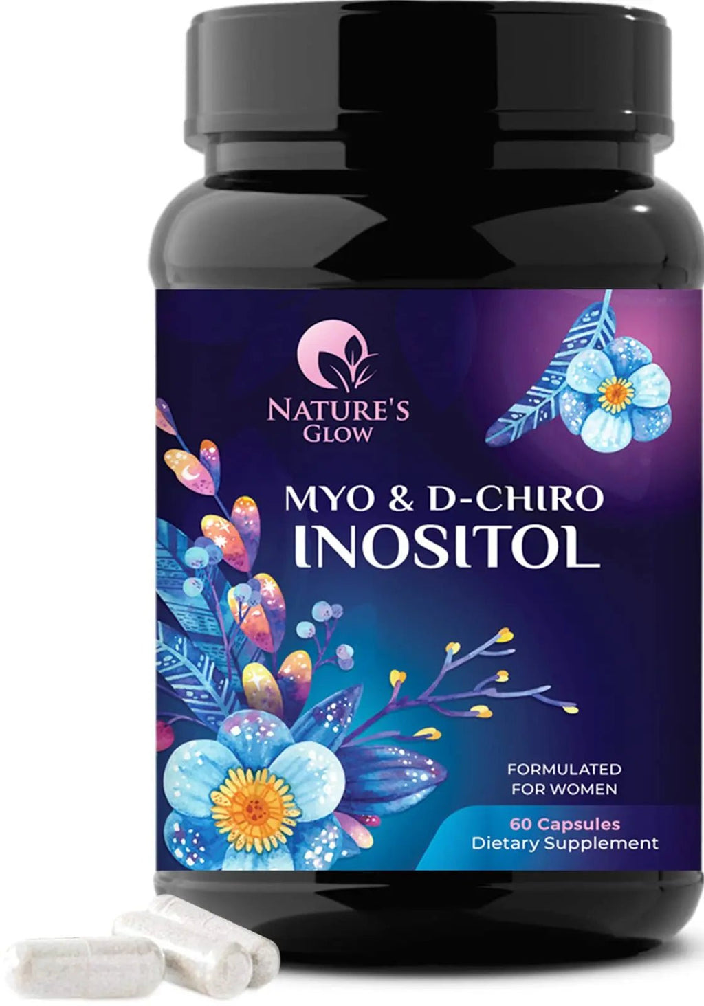 Myo-Inositol & D-Chiro Inositol Blend - 30 Day Supply, Premium 40:1 Ratio, Hormone Sup - TrustMedUSA