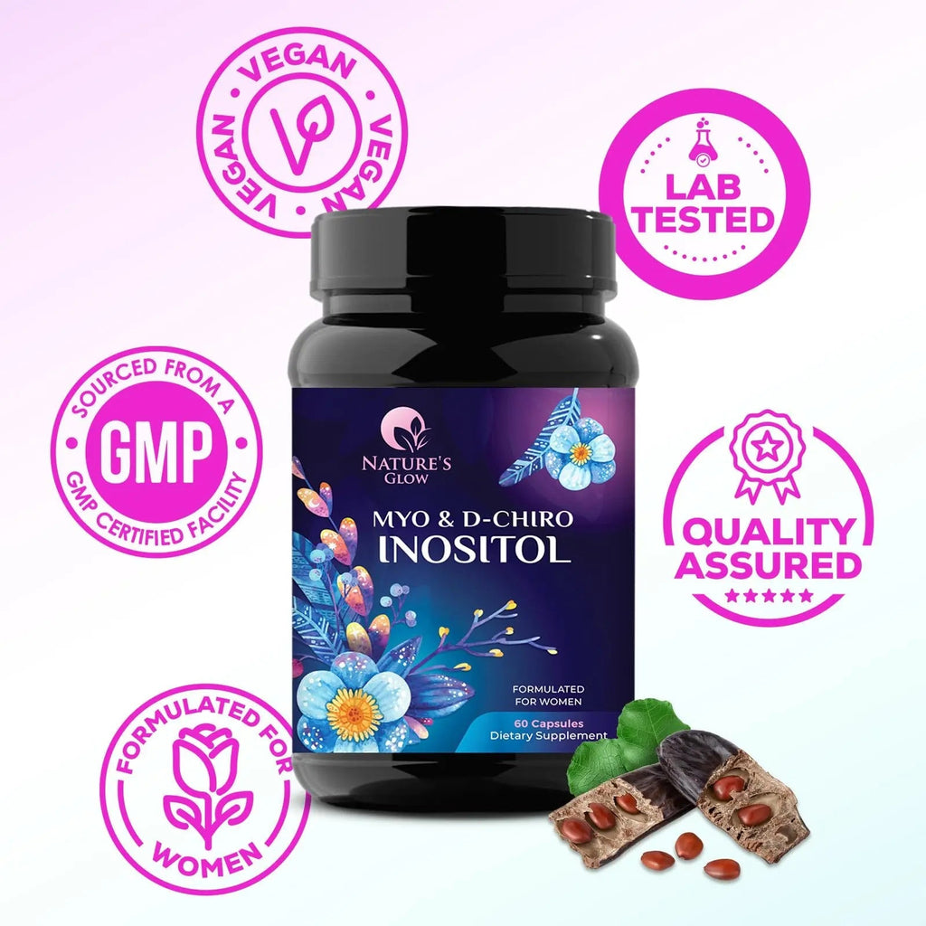 Myo-Inositol & D-Chiro Inositol Blend - 30 Day Supply, Premium 40:1 Ratio, Hormone Sup - TrustMedUSA