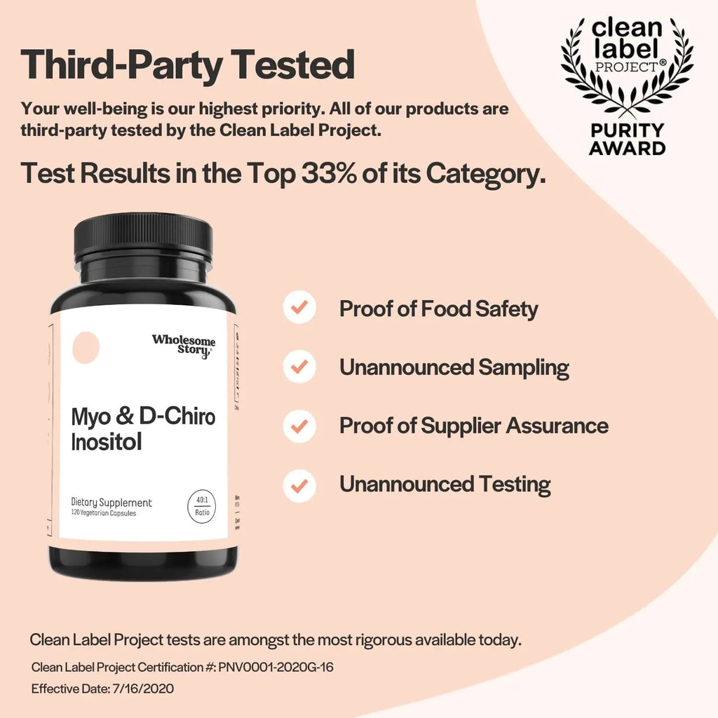 Myo-Inositol & D-Chiro Inositol Blend Capsule | 30-Day Supply | Most Beneficial 40:1 Ratio - TrustMedUSA