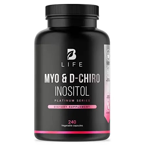 Myo-Inositol & D-Chiro Inositol by B Life - 240 Capsules | Made in USA | 40:1 Ratio - TrustMedUSA