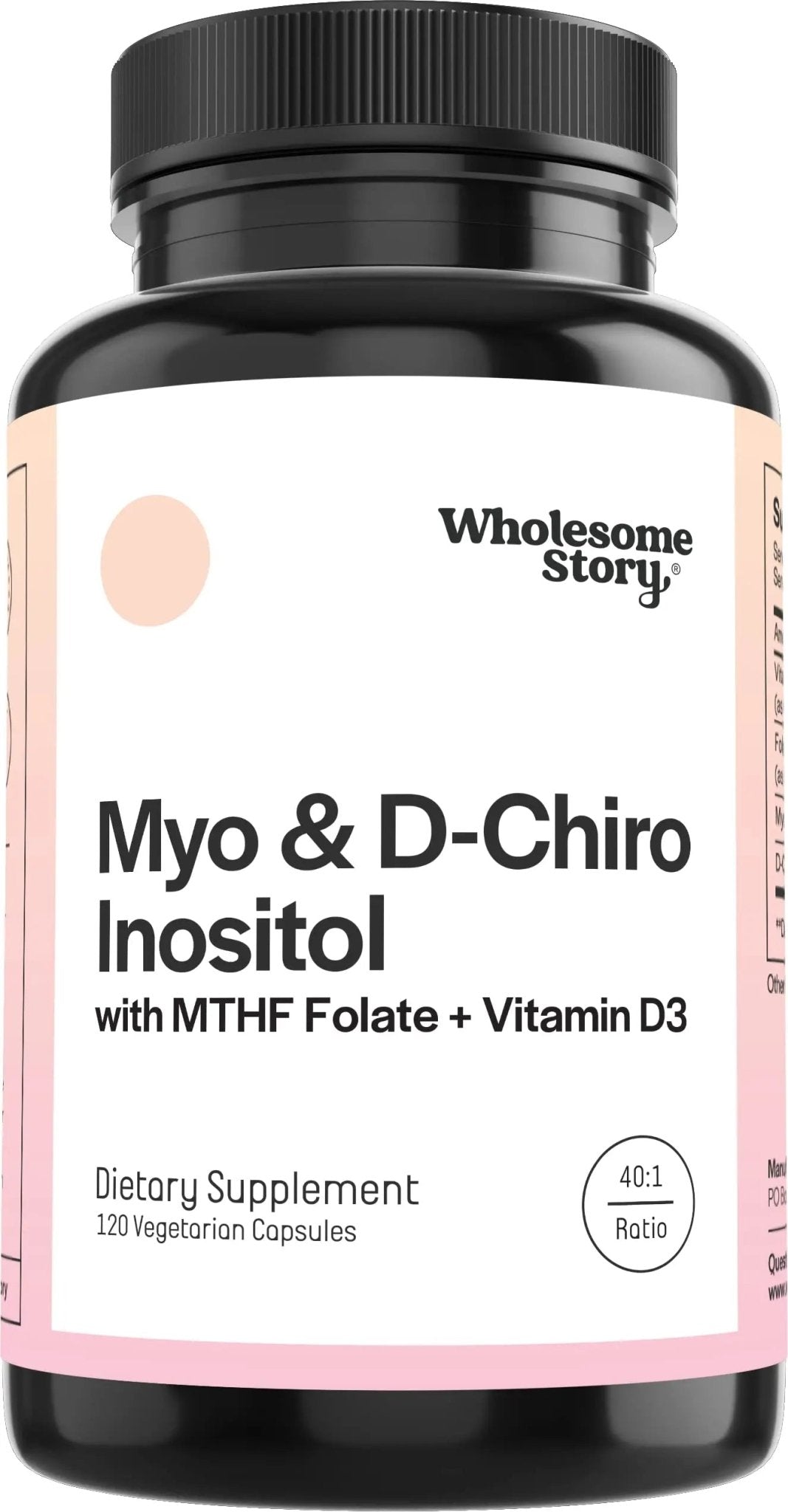 Myo-Inositol & D-Chiro Inositol Capsules with MTHF, Folate, Vitamin D| Support - TrustMedUSA