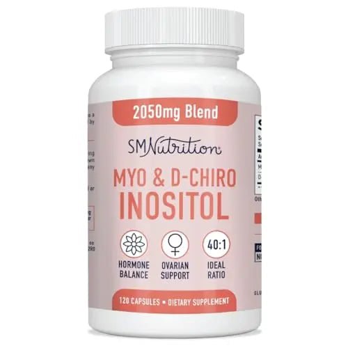 Myo-Inositol & D-Chiro Inositol | Hormone Balance for Women | Ideal 40:1 Ratio | Myo Inosit - TrustMedUSA