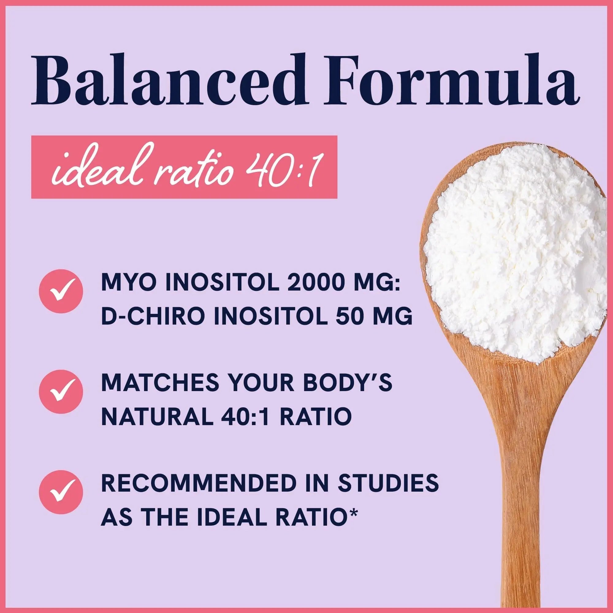 Myo-Inositol & D-Chiro Inositol Powder | Hormone Balance for Women | Ideal 40:1 Ratio - TrustMedUSA