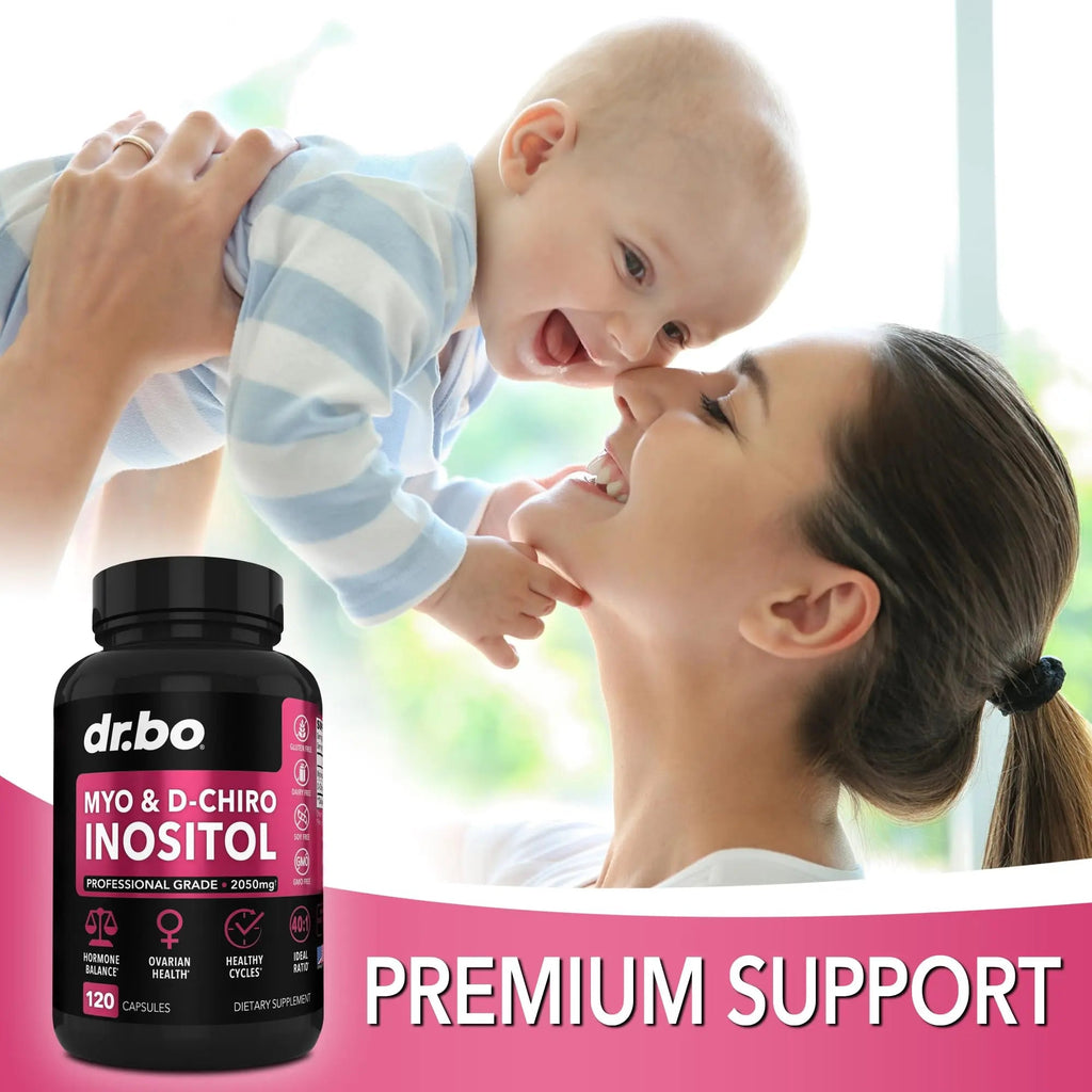 Myo-Inositol & D-Chiro Inositol Supplement Capsules - 40:1 Ratio Hormone Balance - TrustMedUSA