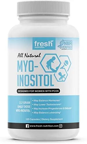 Myo-Inositol - PCOS - 2200mg Strongest NMR Verified - 120 High Potency Powder - TrustMedUSA