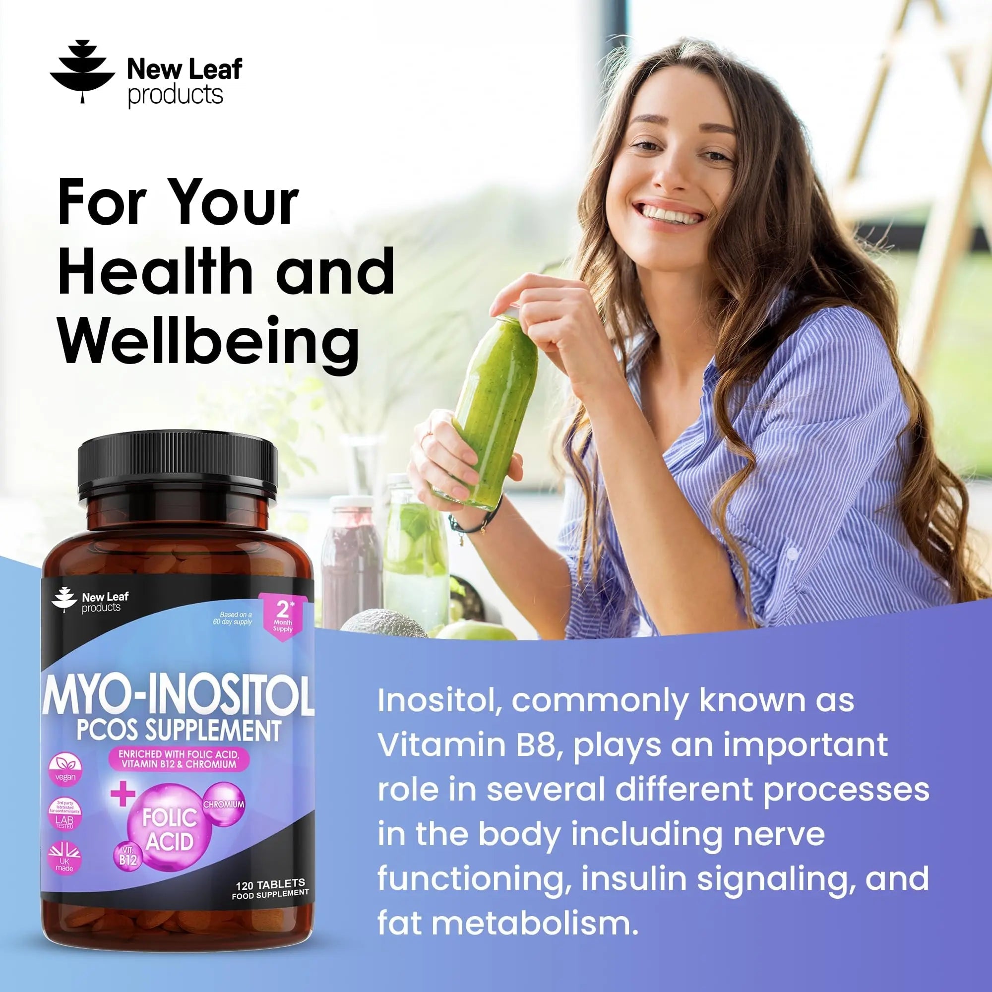 Myo-Inositol PCOS Supplement - Myo Inositol Tablets PCOS Supplement Enriched - TrustMedUSA