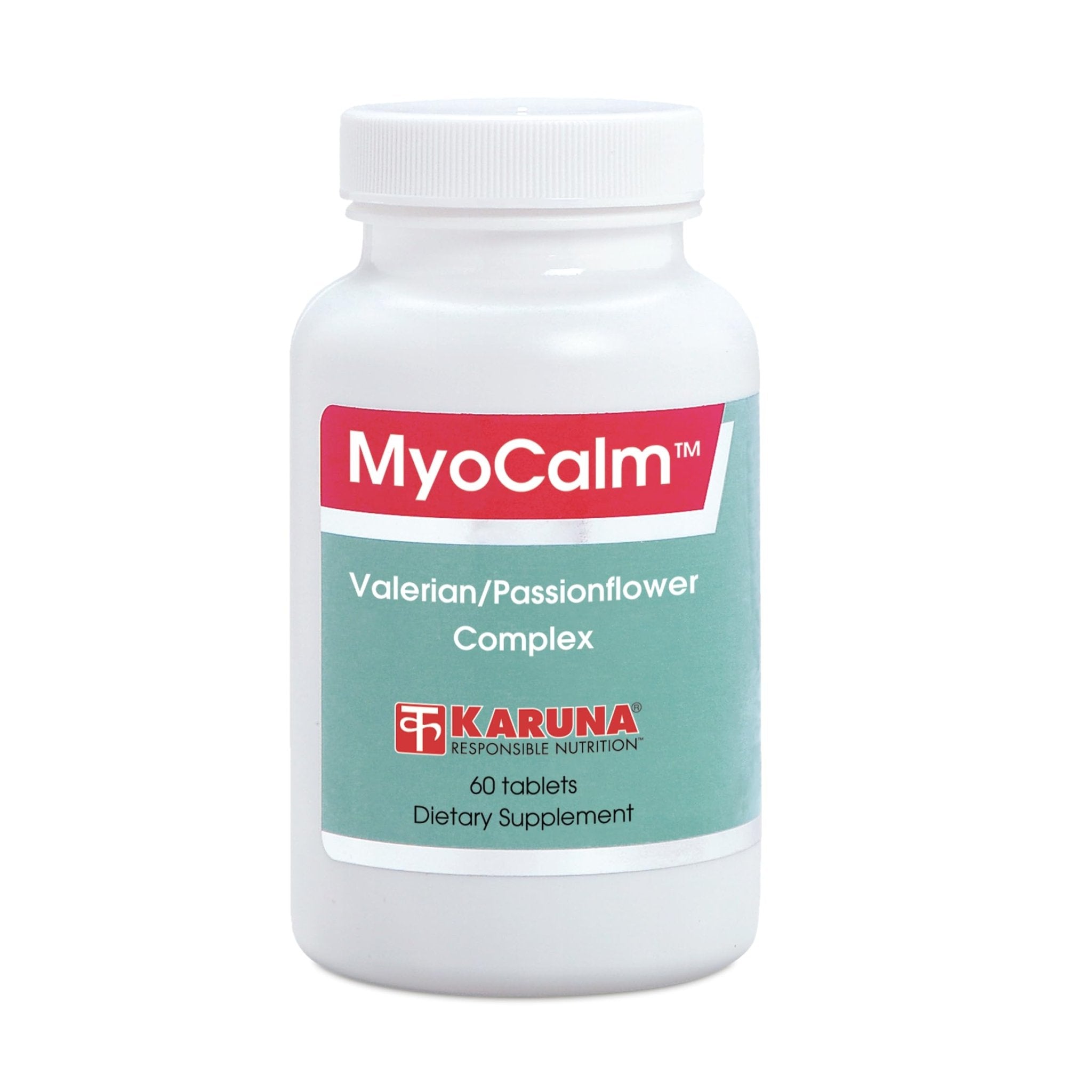 MyoCalm 60 Vegetarian Capsules | Valerian 175mg, Passion Flower 100mg, Black Cohosh 100mg, Calcium 75mg, Magnesium 75mg, b3(niacinamide), b6(Pyridoxine HCI) - TrustMedUSA