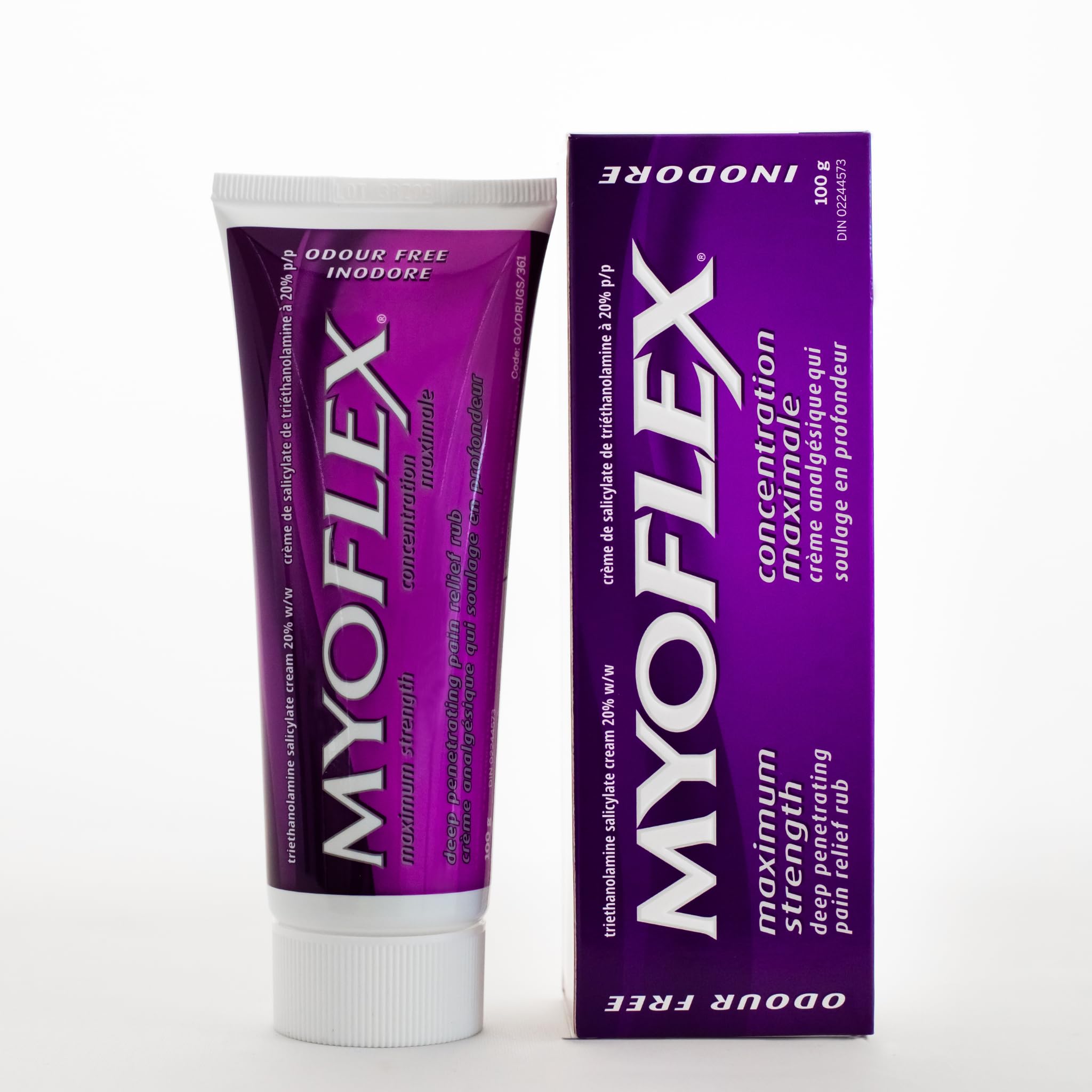 Myoflex Pain Relief Rub | Odourless | Provides Deep Penetrating Relief of Muscle Soreness & Joint Pain | Menthol Free | Stain Free | Non-Greasy | Great for Ages 2+ | 100 Grams (Maximum Strength) - TrustMedUSA