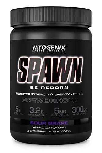 Myogenix Amino Energy Pre Workout Powder Spawn Sour Grape Flavored BCAAs Amino - TrustMedUSA