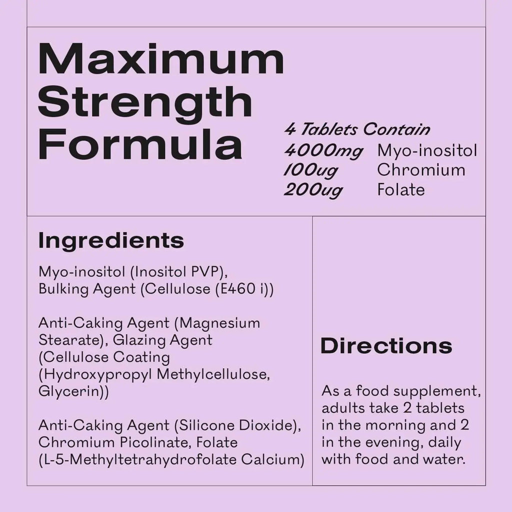 Myoplus - Myo-inositol PCOS Supplement - 4000mg Myo-Inositol, 200ug Folate & 100ug - TrustMedUSA