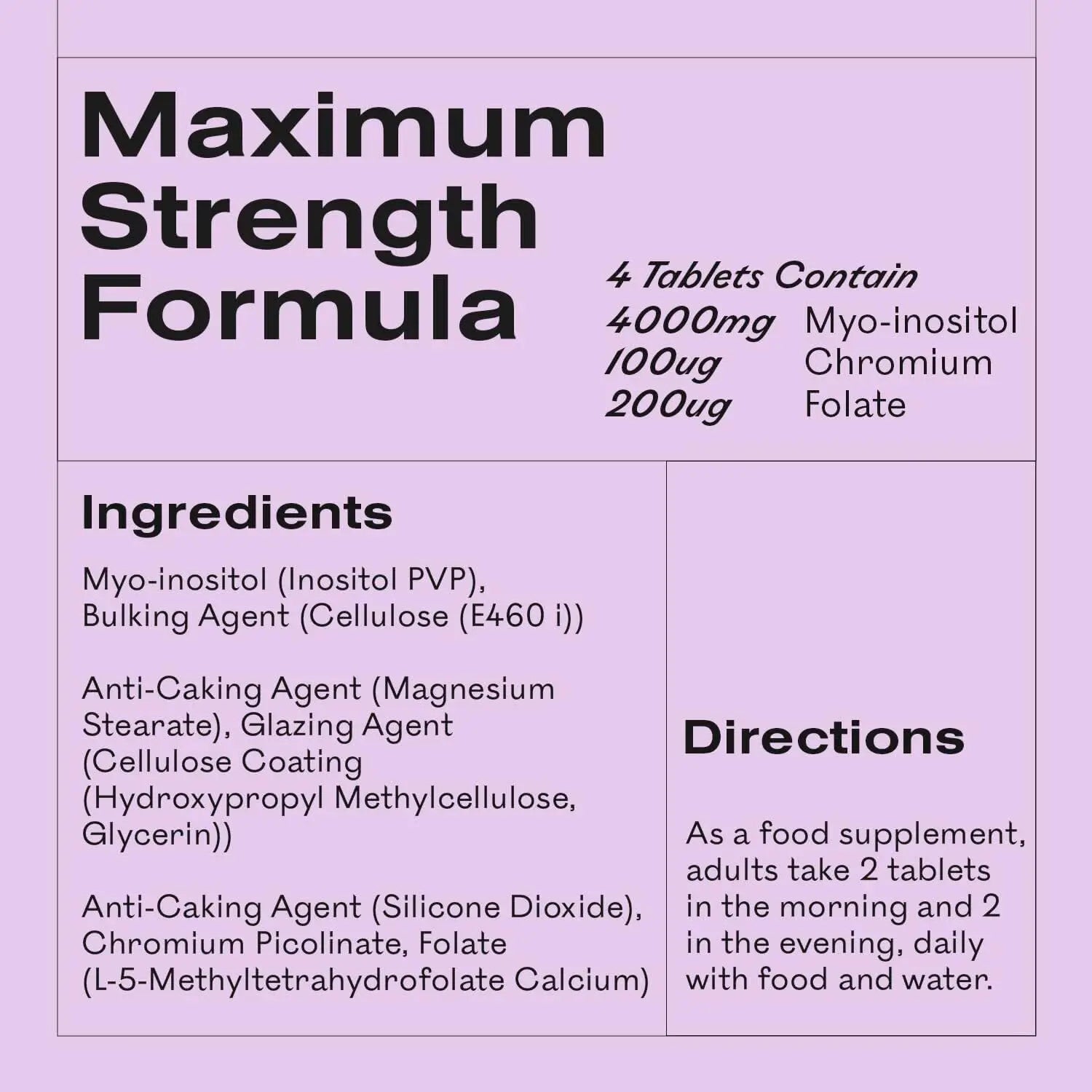 Myoplus - Myo-inositol PCOS Supplement - 4000mg Myo-Inositol, 200ug Folate & 100ug - TrustMedUSA