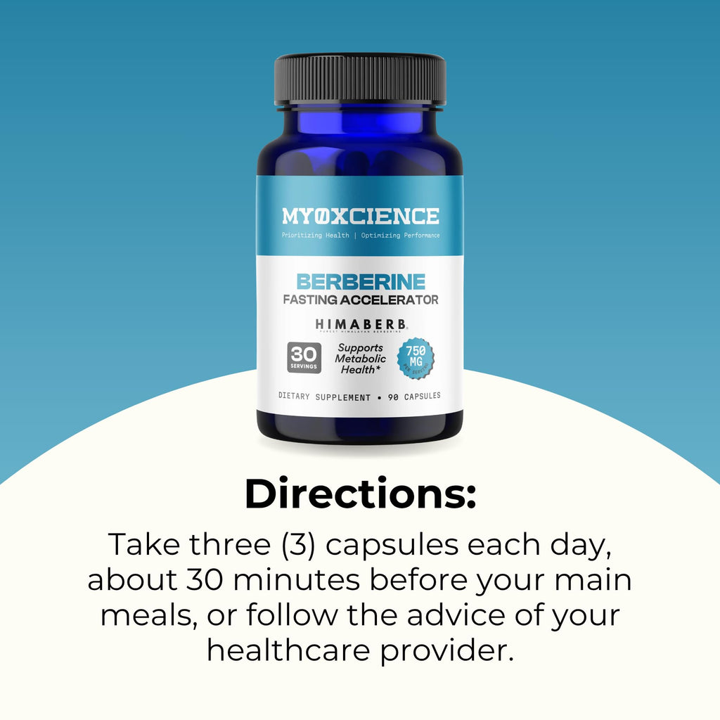MYOXCIENCE Berberine Fasting Accelerator | Himaberb Berberine HCL with ALA (Alpha Lipoic Acid) and Biotin (90 Capsules) - Maple Wellness Supplements