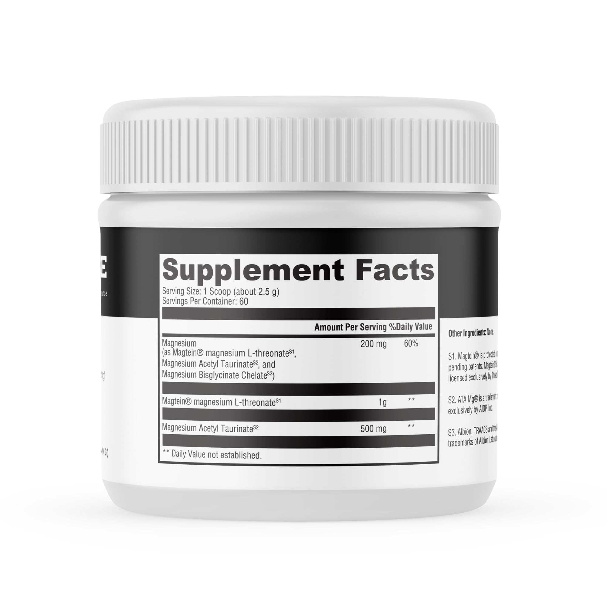 MYOXCIENCE Brain Mag | Magnesium L-Threonate Magtein & Magnesium Glycinate Powder (Unflavored) (60 Servings) - Maple Wellness Supplements