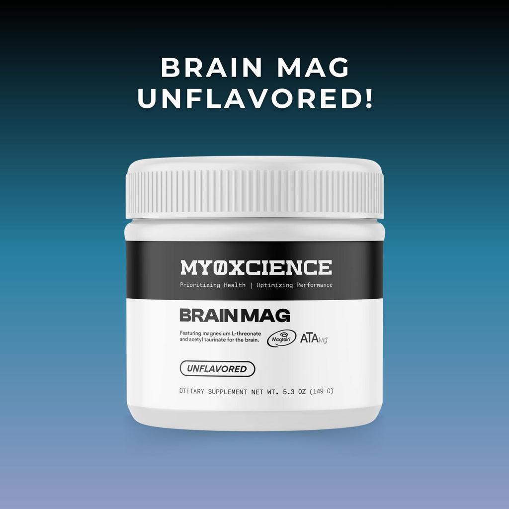 MYOXCIENCE Brain Mag | Magnesium L-Threonate Magtein & Magnesium Glycinate Powder (Unflavored) (60 Servings) - Maple Wellness Supplements