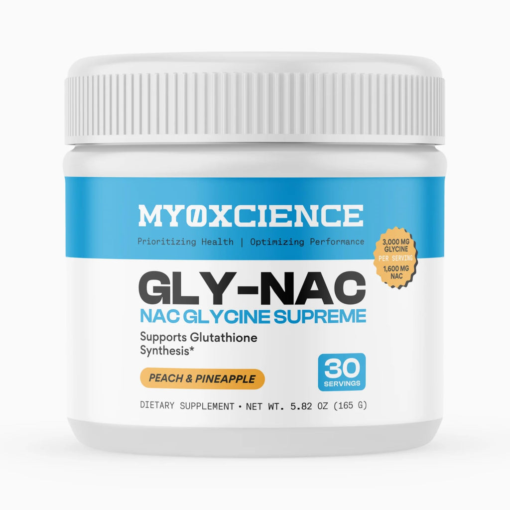 MYOXCIENCE NAC Glycine Supreme | N-Acetyl-L-Cysteine, Glycine, and Taurine Combination (Natural Peach and Pineapple Flavor) (30 Servings) - Maple Wellness Supplements
