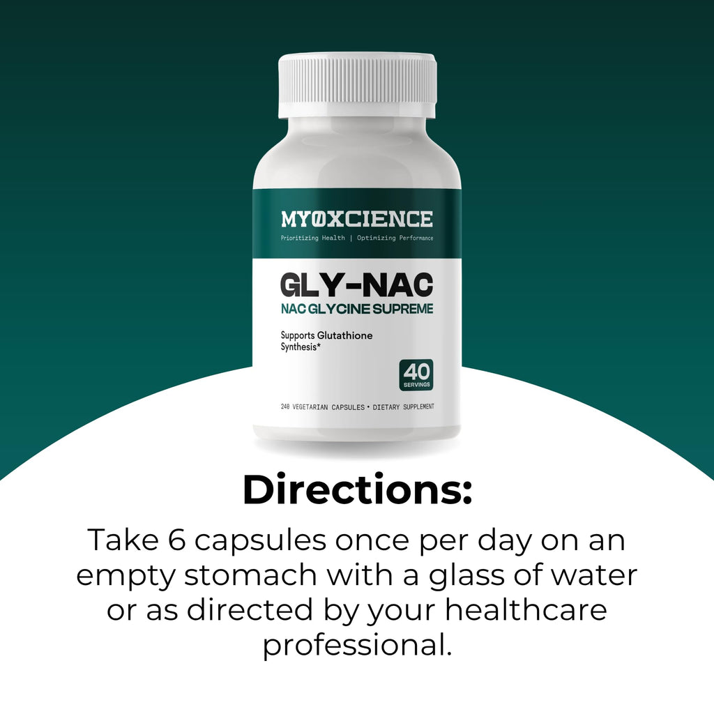 MYOXCIENCE NAC Supreme Capsules | 1.6 G N-Acetyl-L-Cysteine per Serving | 40 Servings - Maple Wellness Supplements