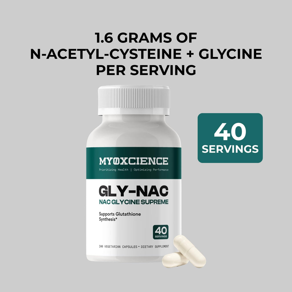 MYOXCIENCE NAC Supreme Capsules | 1.6 G N-Acetyl-L-Cysteine per Serving | 40 Servings - Maple Wellness Supplements