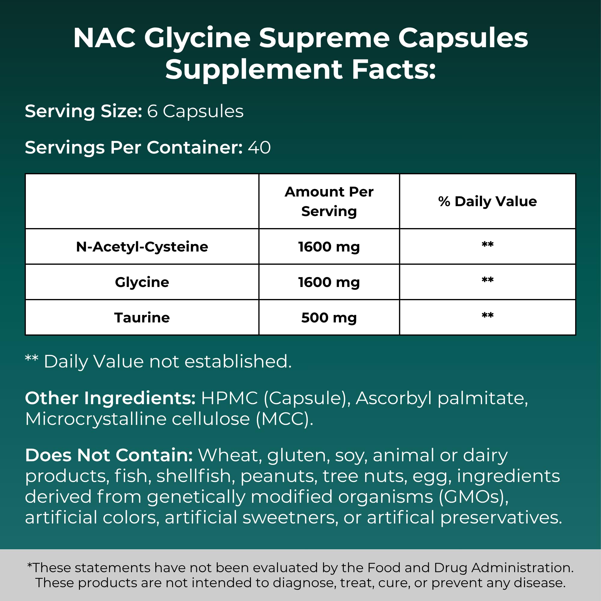 MYOXCIENCE NAC Supreme Capsules | 1.6 G N-Acetyl-L-Cysteine per Serving | 40 Servings - Maple Wellness Supplements