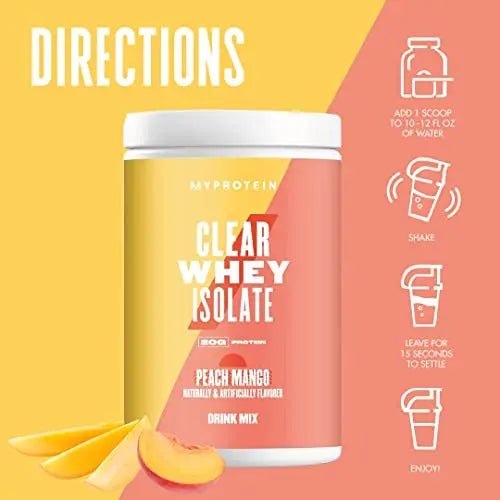 Myprotein® - Clear Whey Isolate - Whey Protein Powder - Naturally Flavored Drink Mix - TrustMedUSA