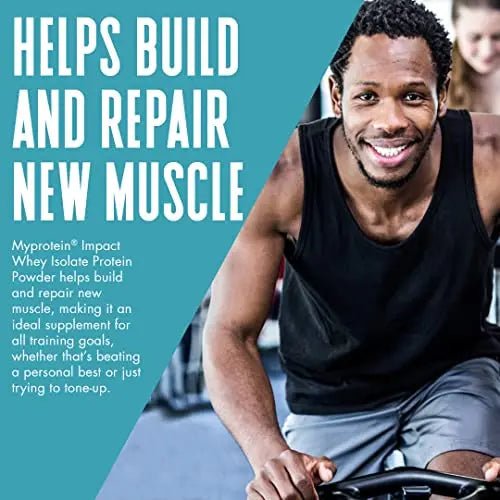 Myprotein Impact Whey Isolate Protein Powder, Gluten Free Protein Powder, Muscle Mass - TrustMedUSA