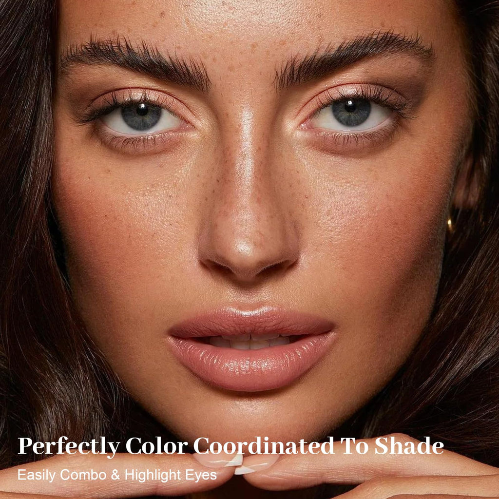 MYSTER ROSEY Nudes 2 Series Mini Eyeshadow Palette, Velvety Matte&Satin Finish, 6 Nude Taupe & Brown Neutral Eye Shadows, Travel Friendly Size, Vegan, Cruelty -free - TrustMedUSA
