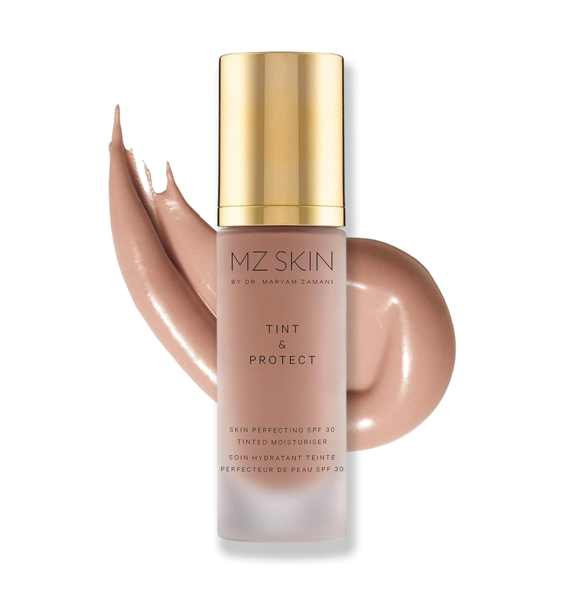 MZ SKIN Tint & Protect Skin Perfecting SPF 30 Tinted Moisturiser 1.01 fl oz | Broad Spectrum UVA/UVB | With Hyaluronic Acid, Kahai Nut Oil & Vitamin C - TrustMedUSA
