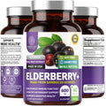 N1N Premium Black Elderberry Capsules for Adults [Max Strength] Pure and Potent Elderberry from Sambucus Nigra to Support Immunity & Skin Health, Non-GMO, Gluten Free, 60 Veg Caps - TrustMedUSA