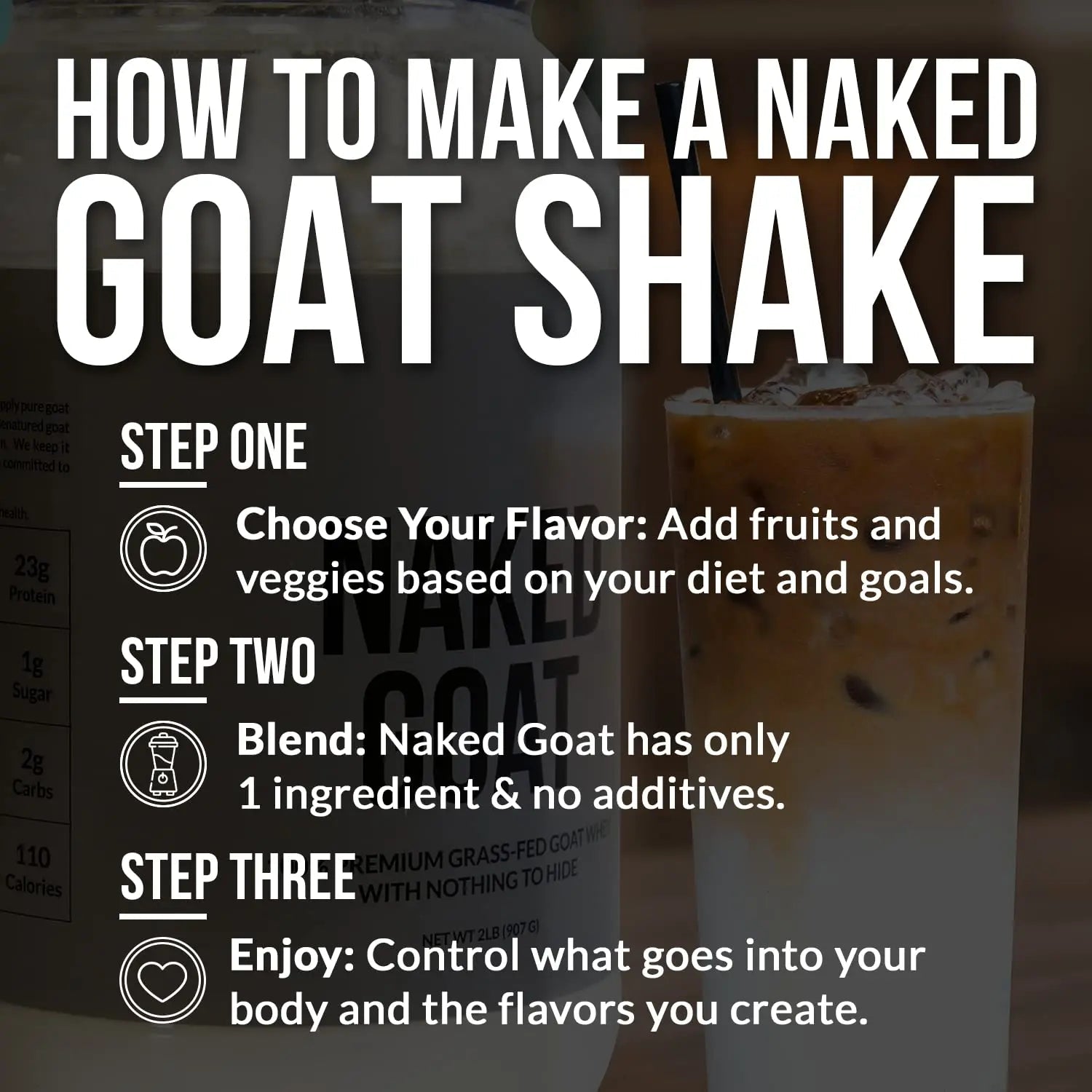 NAKED nutrition Naked Goat - Pasture Fed Goat Whey Protein Powder from Small-Herd - TrustMedUSA