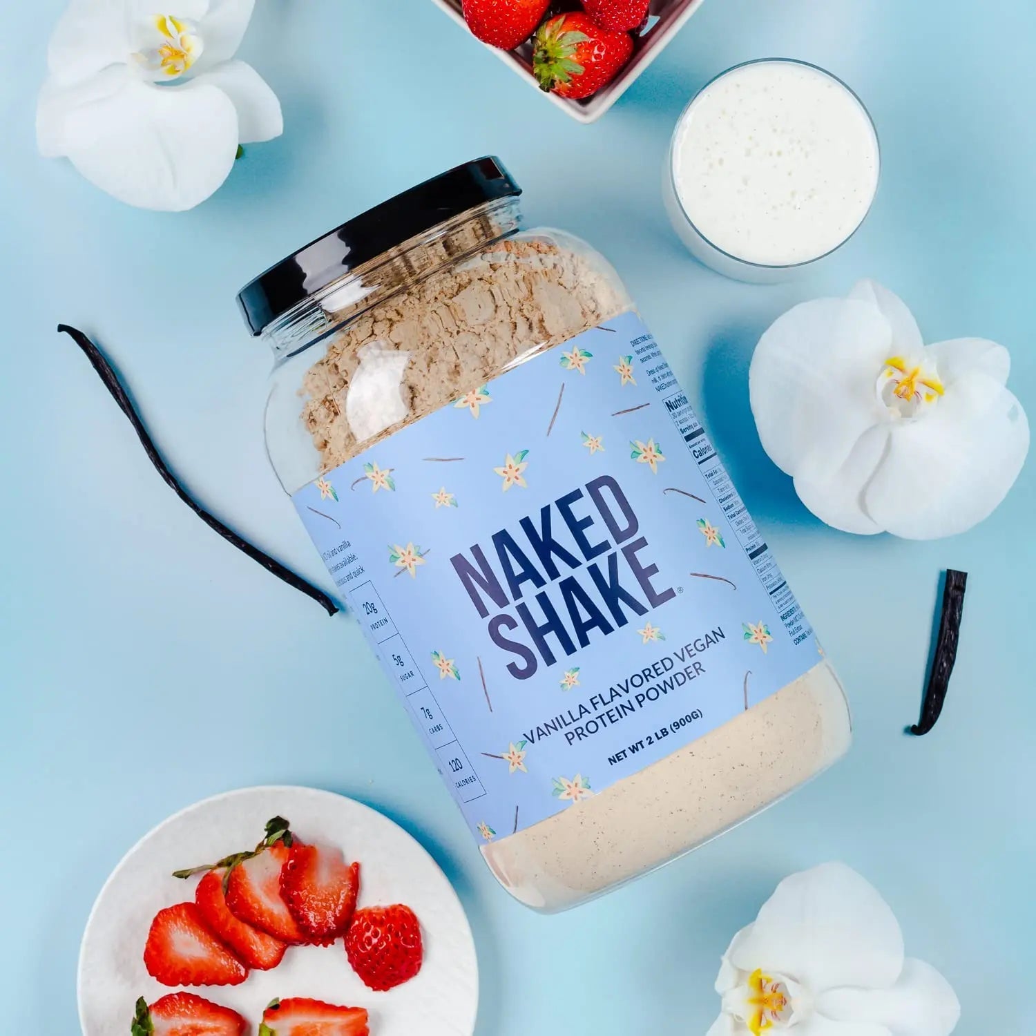 NAKED nutrition Naked Shake - Vanilla Protein Powder - Plant Based Protein Shake - TrustMedUSA