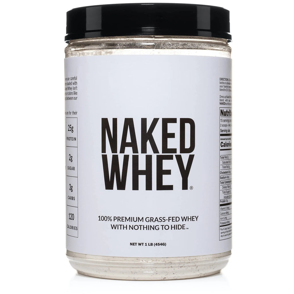 Naked Nutrition Naked Whey 1Lb - Only 1 Ingredient, Grass Fed Whey Protein Powder - TrustMedUSA