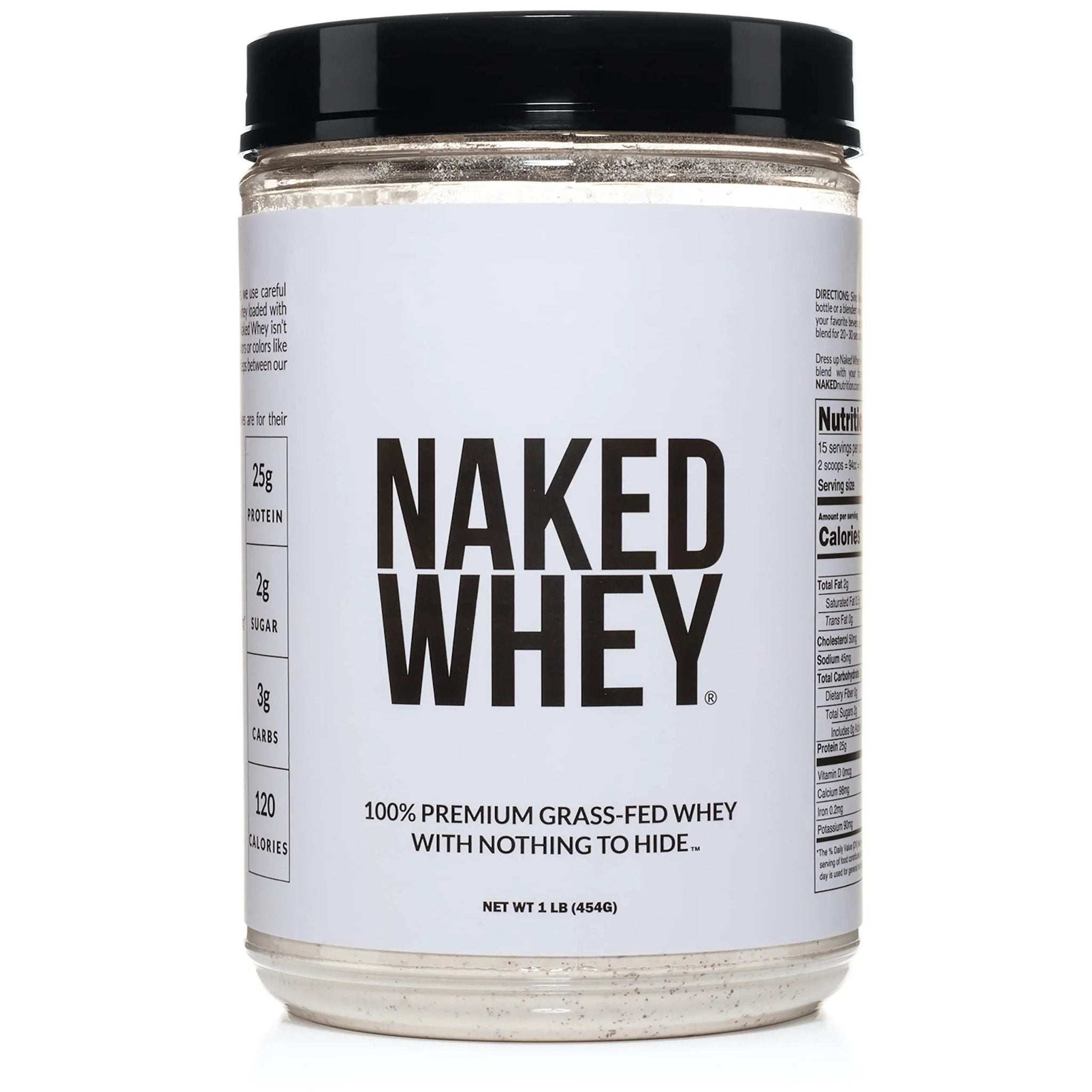 Naked Nutrition Naked Whey 1Lb - Only 1 Ingredient, Grass Fed Whey Protein Powder - TrustMedUSA