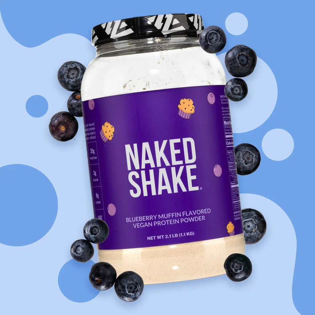Naked Shake - Blueberry Muffin Protein Powder - Flavored Plant Based Protein - TrustMedUSA