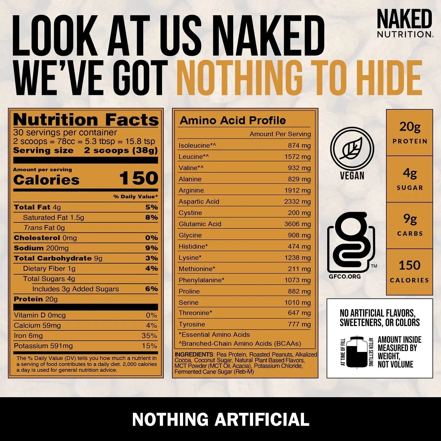 Naked Shake - Chocolate Peanut Butter Protein Powder - Vegan Protein Powder from US - TrustMedUSA