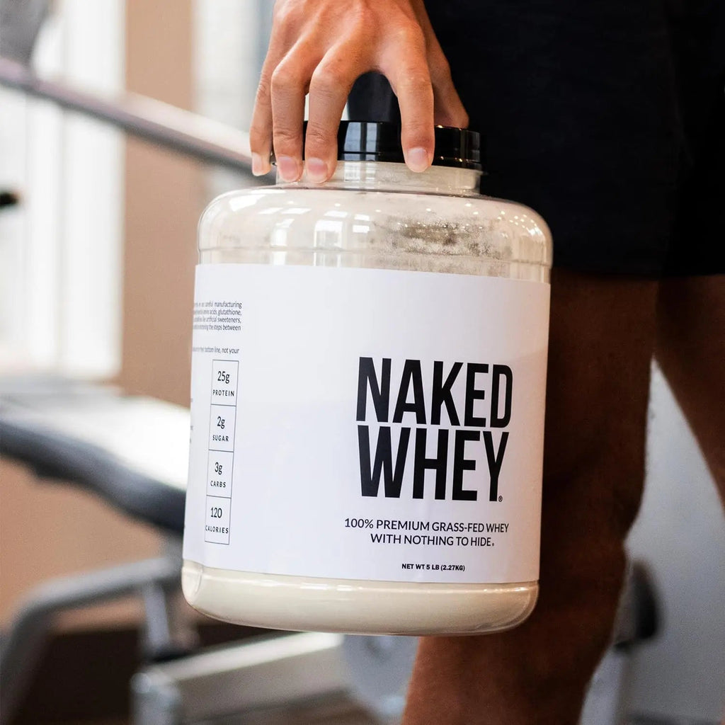 NAKED WHEY 5LB 100% Grass Fed Unflavored Whey Protein Powder - US Farms - TrustMedUSA