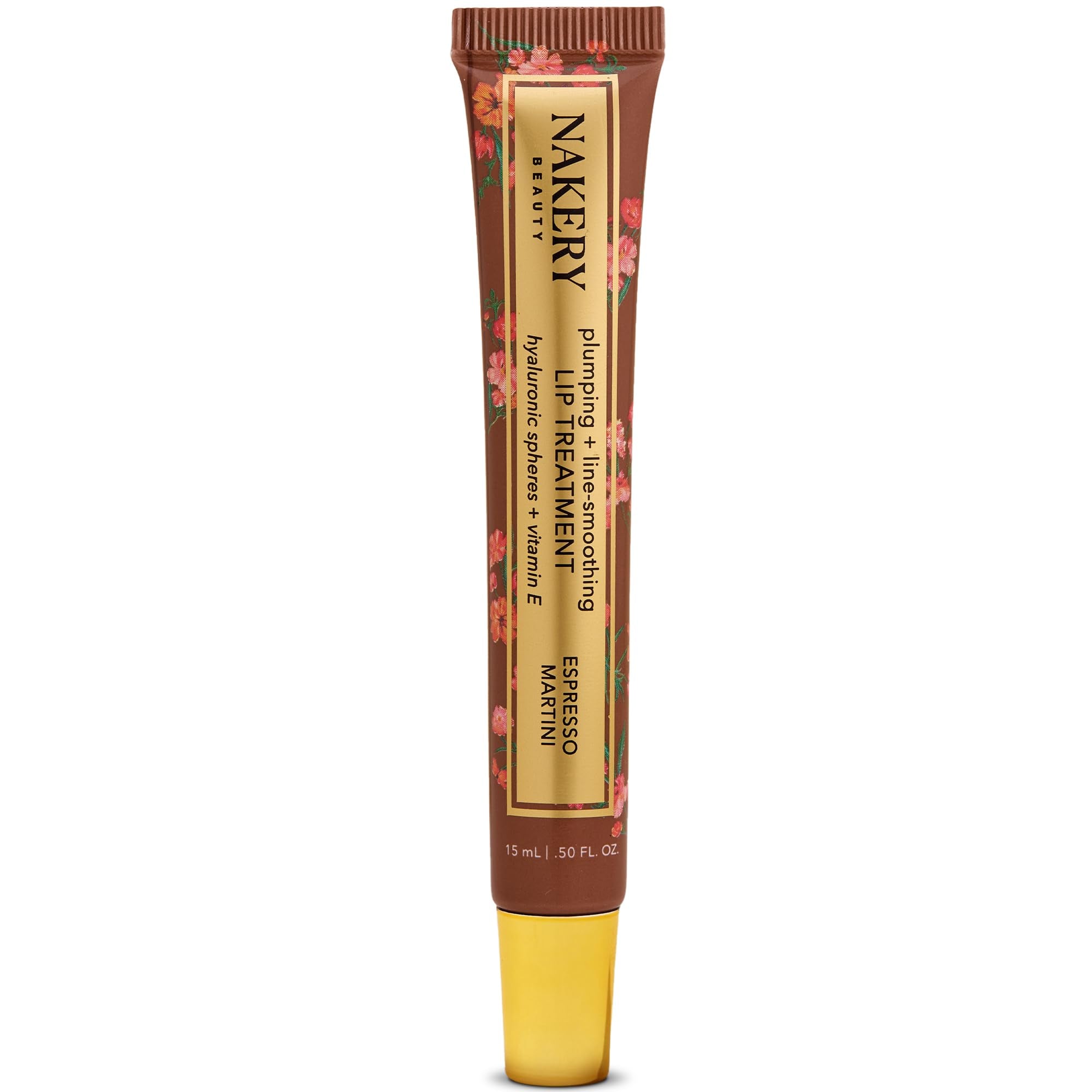 Nakery Plumping Lip Treatment for Dry Cracked Lips - Line Smoothing Lip Plumper for Women with Hyaluronic Acid Serum for Lips - Non Sticky Lip Gloss Plumper for Petal Soft Lips – Espresso Martini - TrustMedUSA