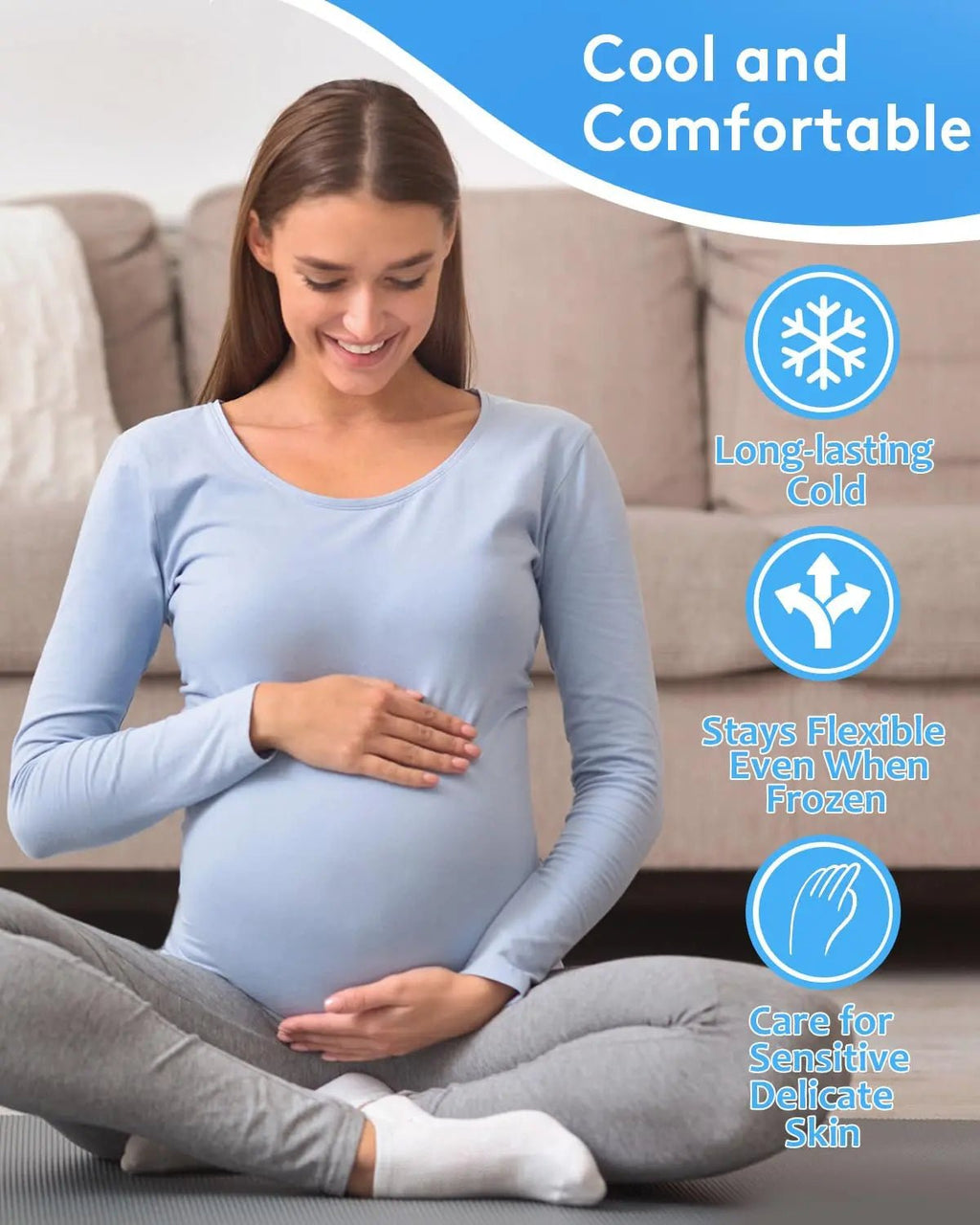 nalax Hemorrhoid Ice Pack 2 Pack – Ultra-Soft Reusable Cooling Gel Pads for Fast Relief, FSA-HSA Eligible Cold Therapy for Hemorrhoid Sufferers & Postpartum Moms, Includes 2 Storage Cases - TrustMedUSA