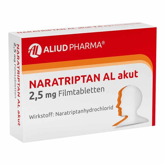 NARATRIPTAN AL acute 2.5 mg film-coated tablets, 2 pcs - TrustMedUSA