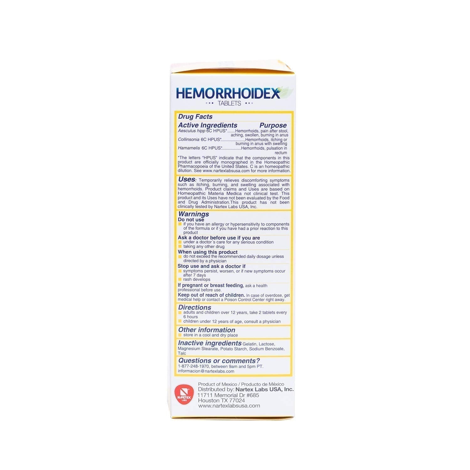 Nartex Hemorrhoid X Treatment Combo Pack 1 Tube & 30 Tablets - TrustMedUSA