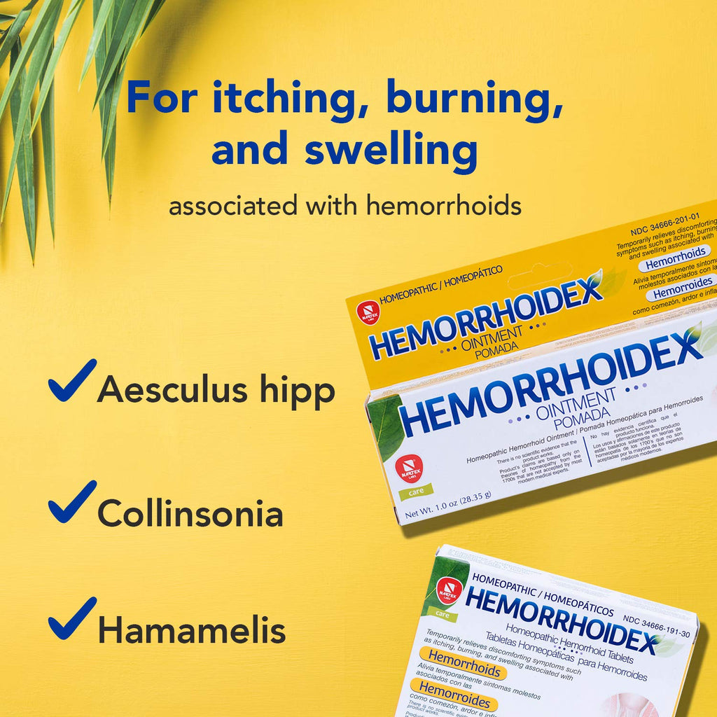 Nartex Hemorrhoid X Treatment Combo Pack 1 Tube & 30 Tablets - TrustMedUSA