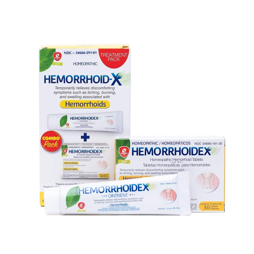 Nartex Hemorrhoid X Treatment Combo Pack 1 Tube & 30 Tablets - TrustMedUSA