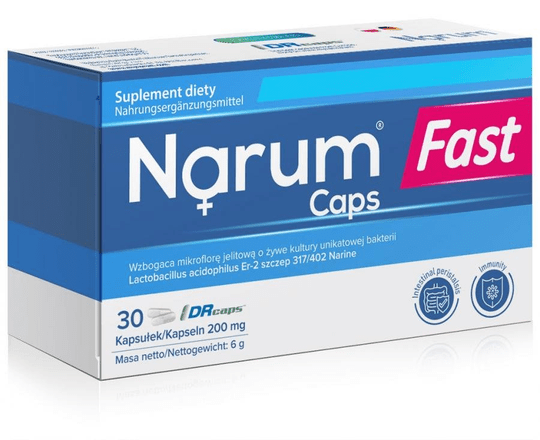 Narum Fast Caps HEALTHY GUT 200mg 30 caps - TrustMedUSA