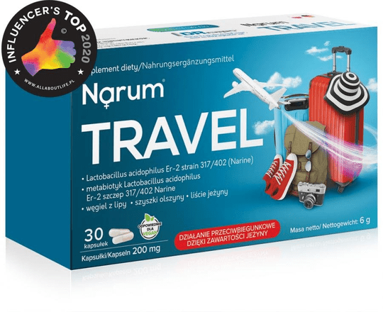 Narum Narine Travel 200 mg Probiotic, 30 capsules - TrustMedUSA