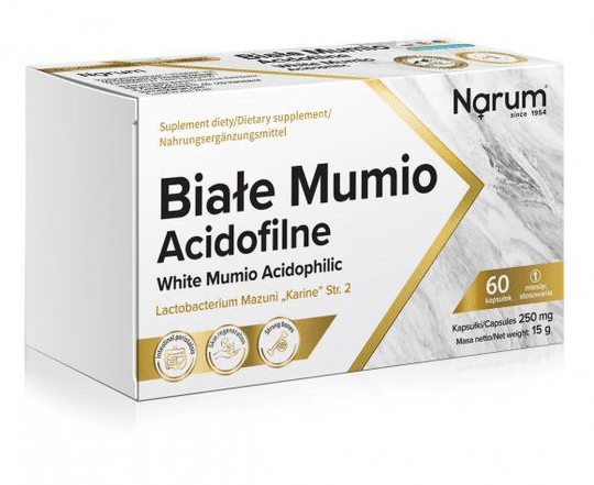 NARUM White Mumio Acidophilic 250 mg | 60 capsules - TrustMedUSA