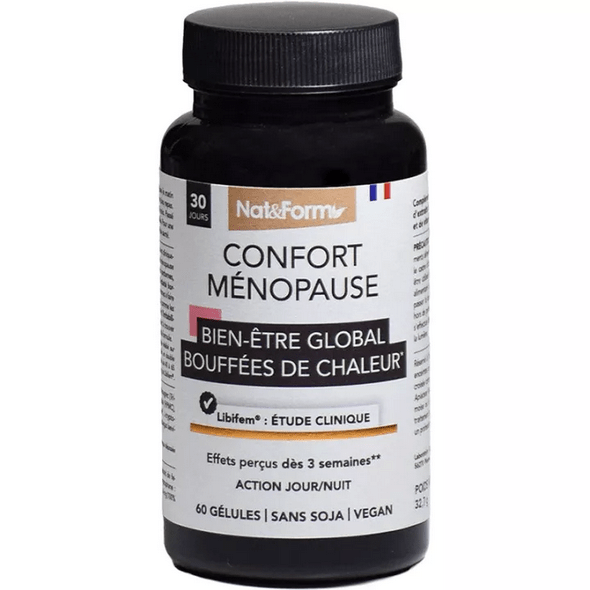 Nat & Form Comfort Menopause Heat Flushes 60 capsules - TrustMedUSA
