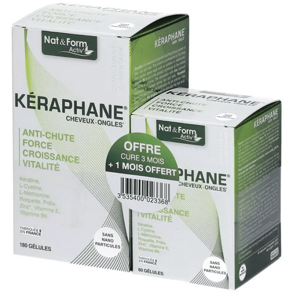Nat & Form Keraphane 180 Gelules + 60 Free Gelules - TrustMedUSA