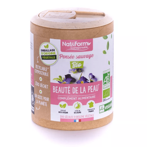 Nat & Form Pensee Sauvage Bio 200 Vegetable Capsules Eco - TrustMedUSA