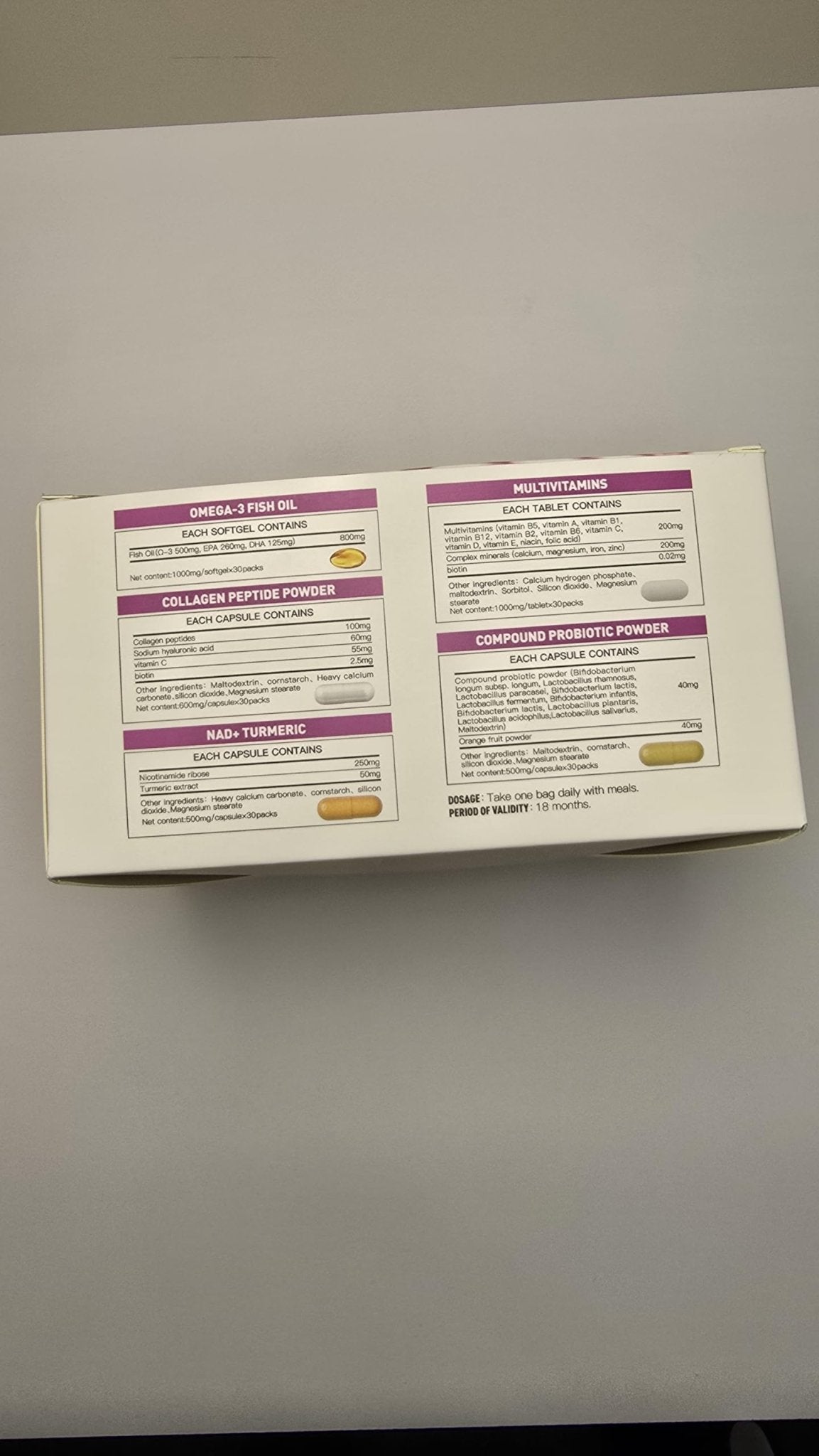 Natener 6 in 1 Women Vaginal Probiotics, 80B CFU Lactobacillus + 800mg Omega-3 + 250mg NAD+ + 179.5mg Vitamin C Promote Healthy Vaginal Odor & Vaginal Flora - TrustMedUSA