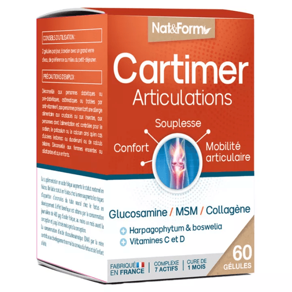 Nat&Form Cartimer Articulations 60 Vegetable Capsules - TrustMedUSA