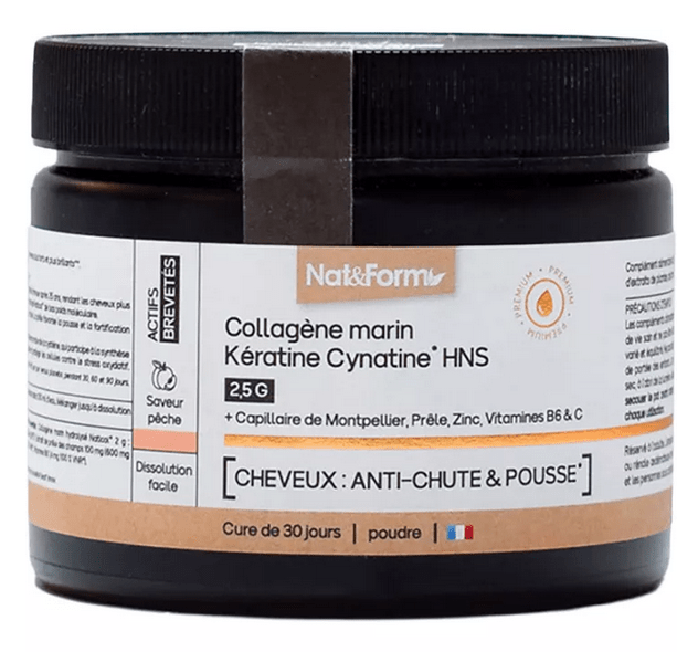 Nat&Form Marine Collagen Keratin Cynatine HNS 120 g - TrustMedUSA